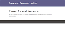 Tablet Screenshot of bowmangroup.com